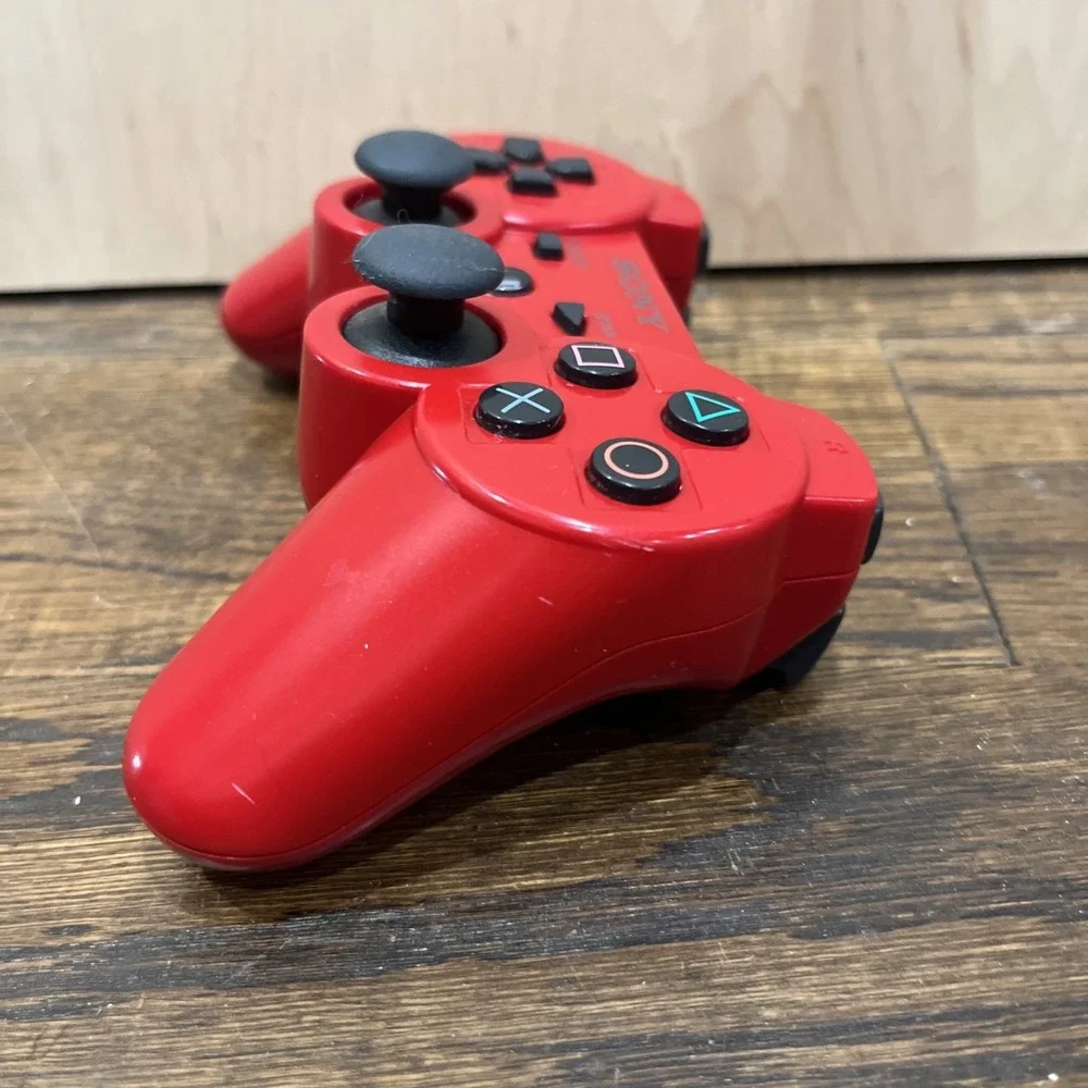 Sony Playstation 3 PS3 DualShock 3 Controller Red Genuine OEM CECHZC2U UNTESTED